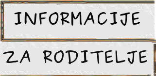 Informacije za roditelje